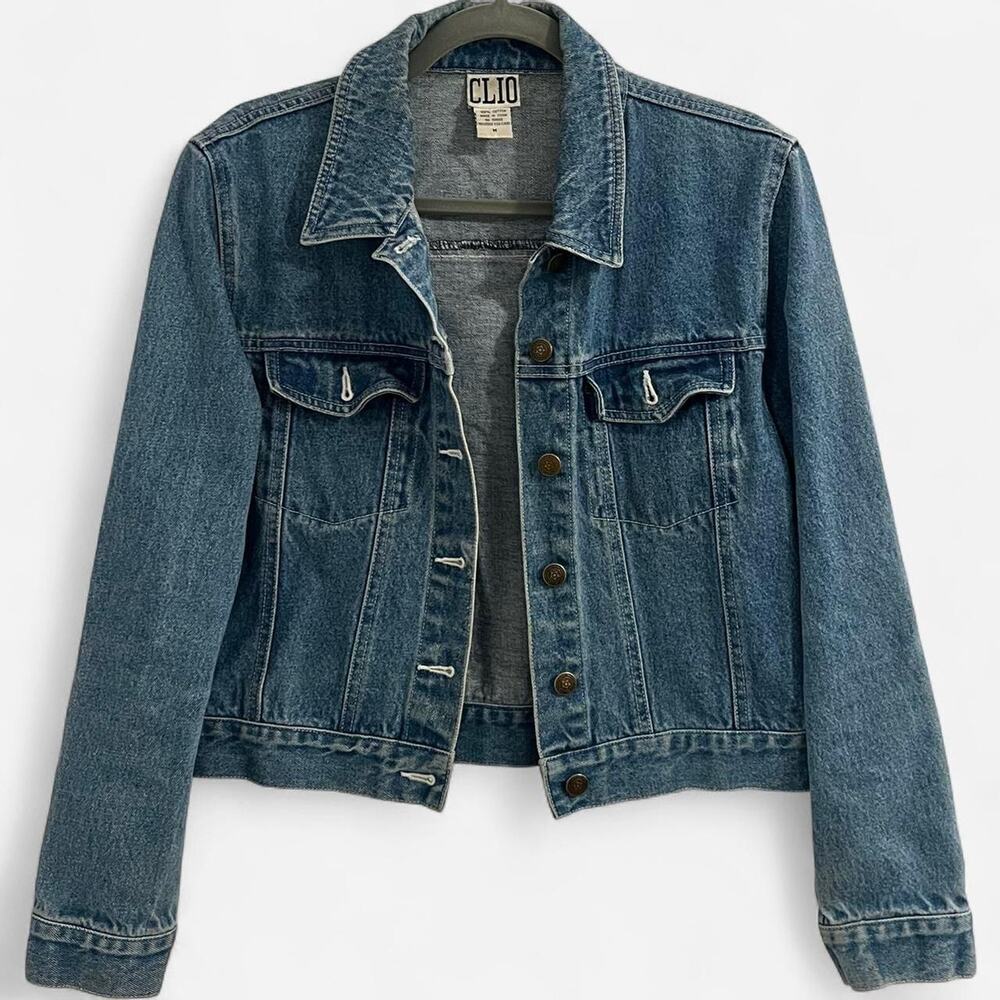 CLIO Vintage Cropped Denim Jacket